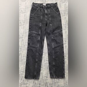Agolde Black Cargo Jeans